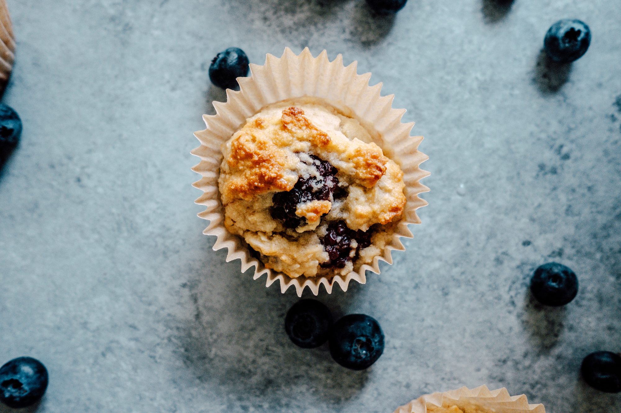 Gluten-Free Black and Blueberry Muffins